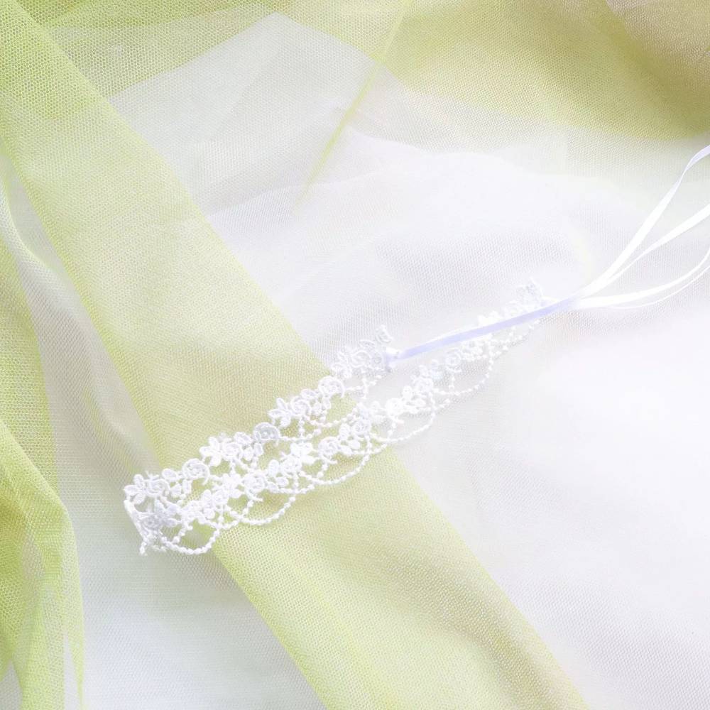 レースチョーカー リボンアクセント付き コード