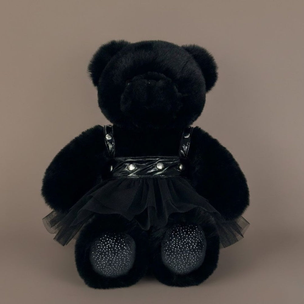 ゴス・レースドレス・ブラックベア ぬいぐるみ
