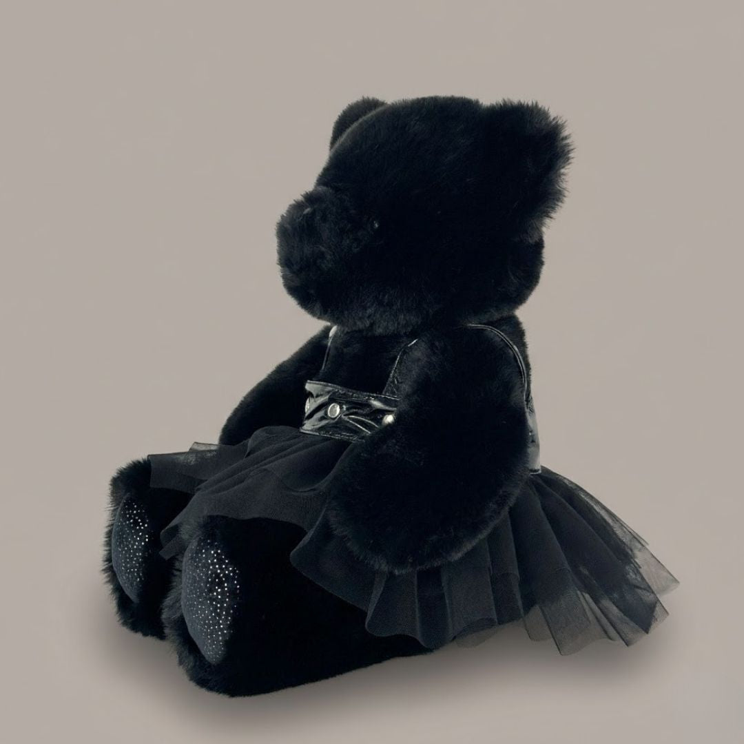 ゴス・レースドレス・ブラックベア ぬいぐるみ