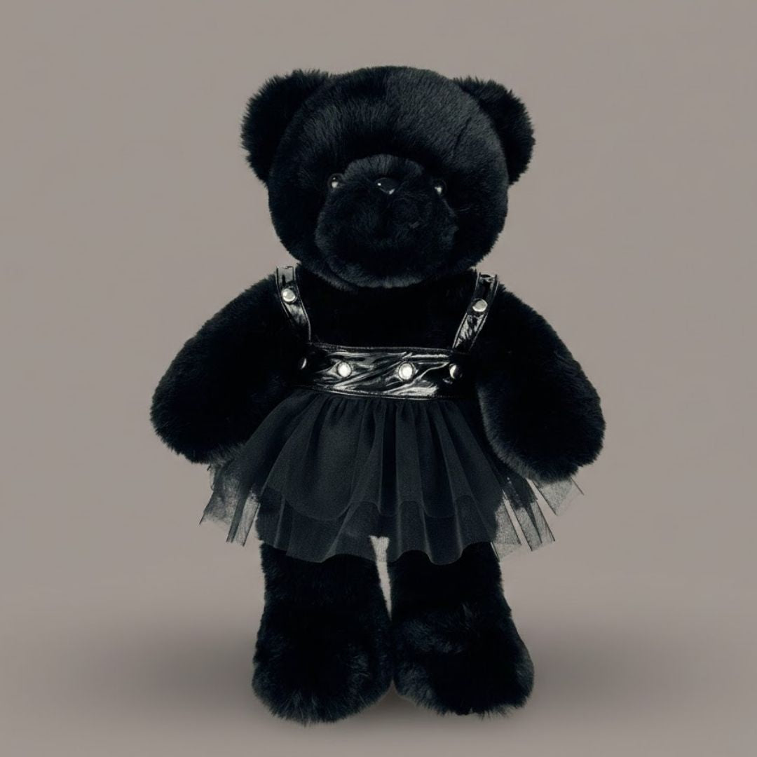 ゴス・レースドレス・ブラックベア ぬいぐるみ
