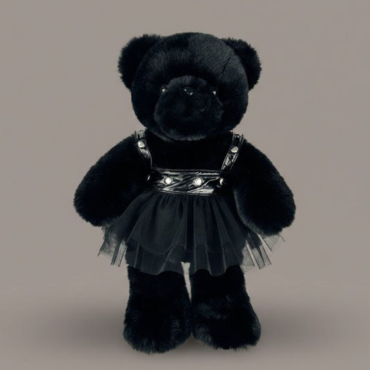 ゴス・レースドレス・ブラックベア ぬいぐるみ