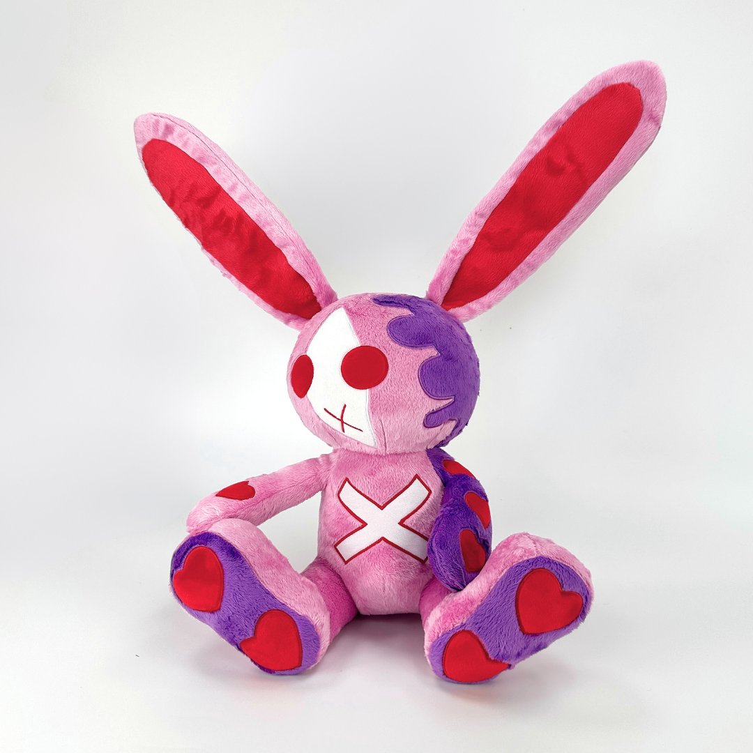 ムーディーな紫色のバラゴスバニーぬいぐるみ
