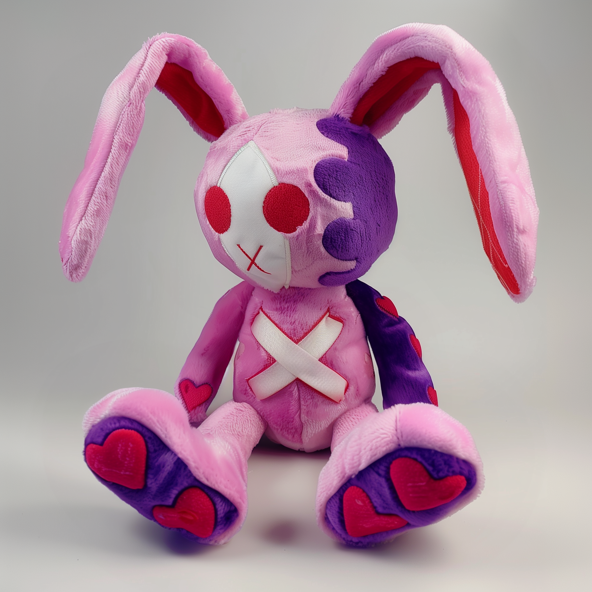 ムーディーな紫色のバラゴスバニーぬいぐるみ