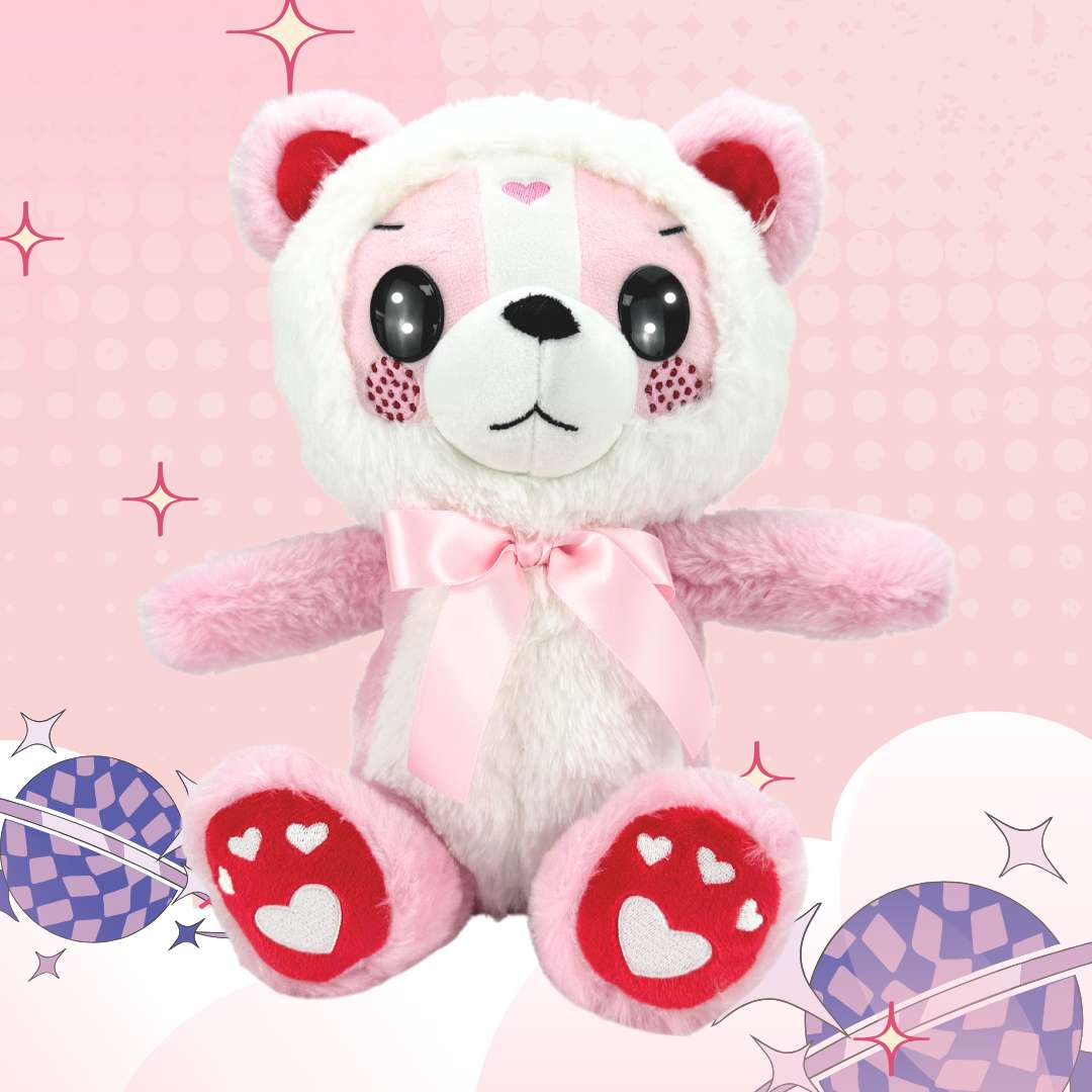 かわいいピンクのぬいぐるみベア