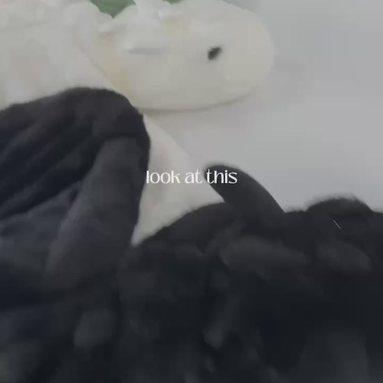 ラグジュアリー スノードラゴンぬいぐるみ ホワイトアートドール