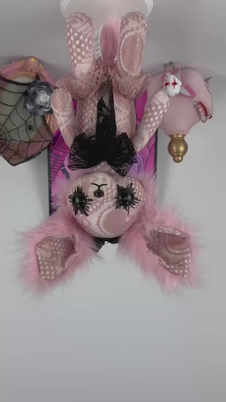 かわいいゴスピンクフェネックフォックスぬいぐるみ