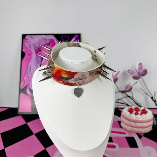 パンクアイズスパイク ハート チョーカー