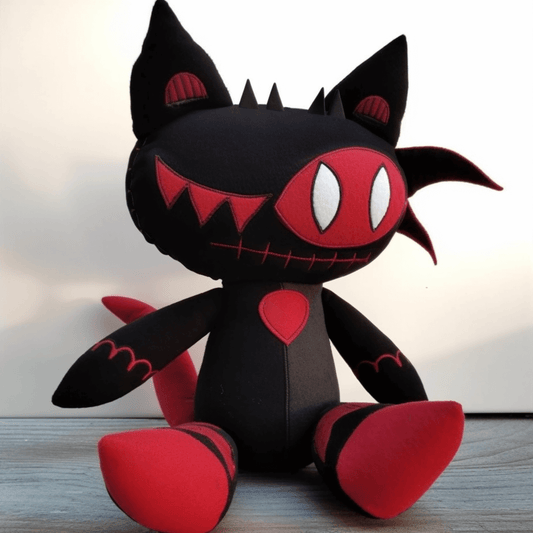ブラックブードゥードールキャットぬいぐるみ