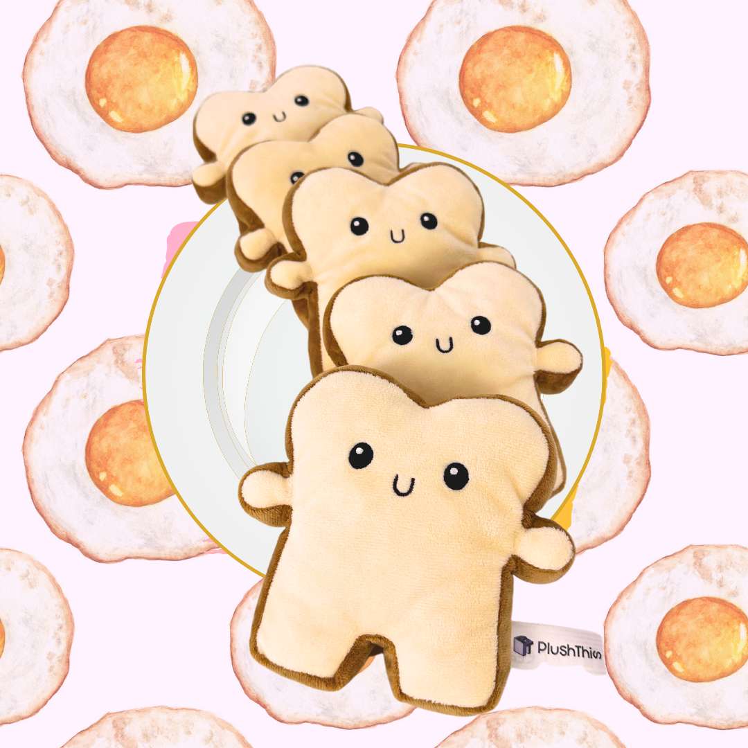 ミニかわいいトーストぬいぐるみ